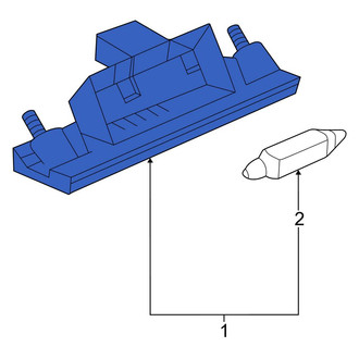 Audi OE - Rear Left License Plate Light Assembly