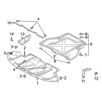 Audi OE - Engine Cover Clip