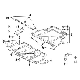 Audi OE - Cooling - Splash Shields (B6 Body Code 1.8L)
