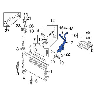 Audi OE - Lower Radiator Coolant Hose