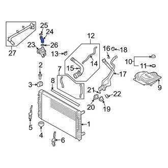 Audi OE - Lower Radiator Coolant Hose