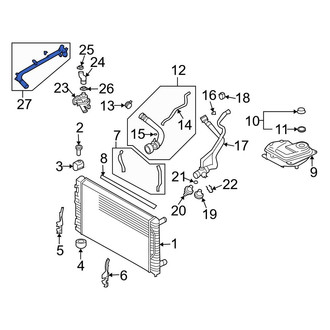 Audi OE - Engine Coolant Pipe