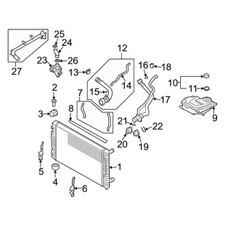 Audi OE - Cooling - Radiator & Components (1.8L)