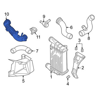 Audi OE - Engine Air Intake Hose