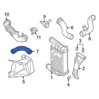 Audi OE - Lower Intercooler Pipe