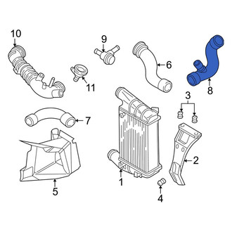 Audi OE - Rear Intercooler Pipe