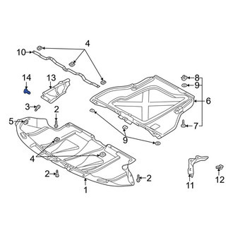 Audi OE - Engine Cover Clip