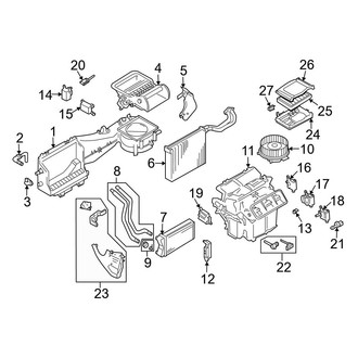 Audi OE - Air Conditioner & Heater - Evaporator & Heater Components