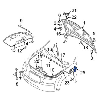 Audi OE - Front Hood Release Handle