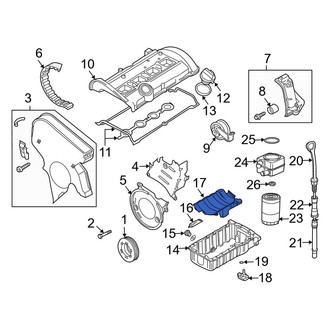 Audi OE - Engine Oil Pan Baffle