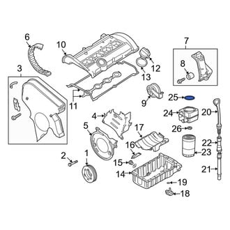 Audi OE - Engine Oil Cooler Gasket