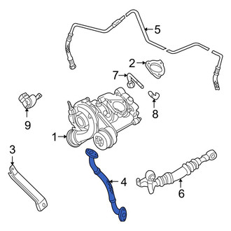 Audi OE - Turbocharger Oil Line