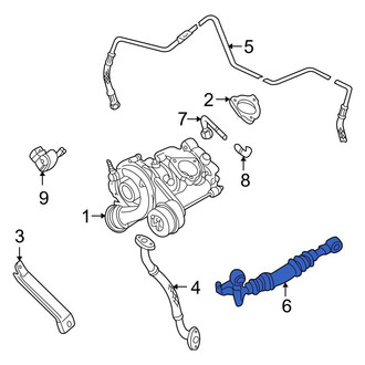 Audi OE - Turbocharger Coolant Line