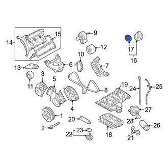 Audi OE - Engine Oil Filler Cap Gasket