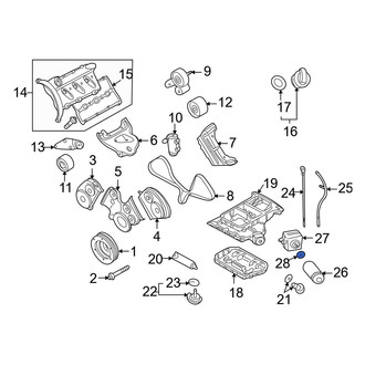 Audi OE - Engine Oil Cooler Nut