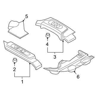 Audi OE - Engine / Transaxle - Engine Appearance Cover (Base / Avant)