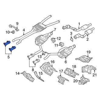 Audi OE - Front Exhaust Muffler Clamp