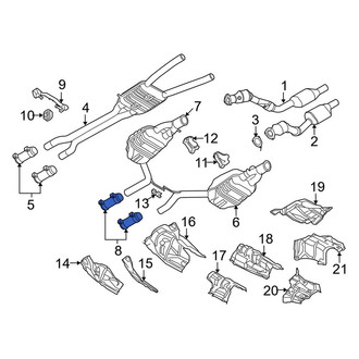 Audi OE - Exhaust Muffler Clamp