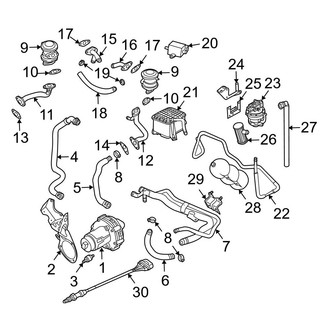 Audi OE - Emission System - Emission Components (Sedan / Wagon)