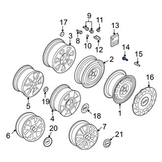 Audi OE - Tire Valve Stem