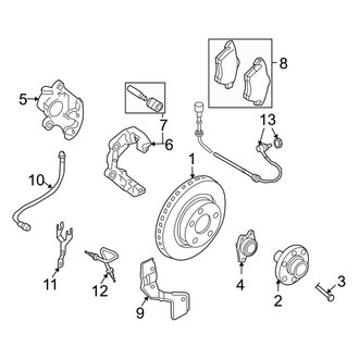 Audi OE - Front Suspension - Brake Components