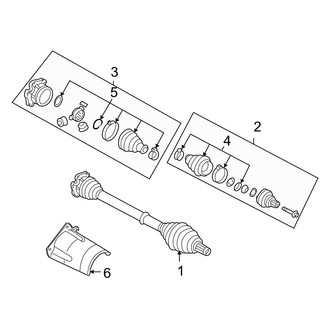 Audi OE - Front Suspension - Drive Axles (1.8L Standard Tr)