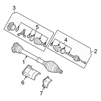 Audi OE - Front Suspension - Drive Axles (Base / Avant Standard Tr)