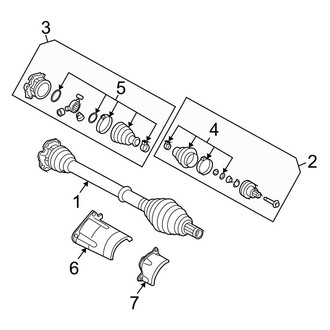 Audi OE - Front Suspension - Drive Axles (Base / Avant Automatic Tr)
