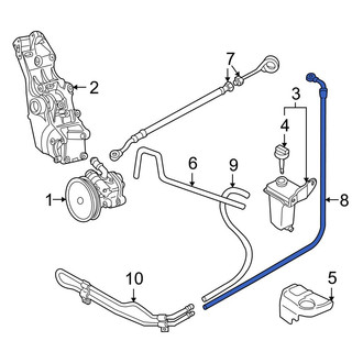 Audi OE - Power Steering Return Hose