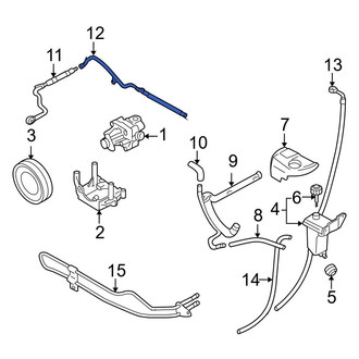 Audi OE - Power Steering Pressure Hose