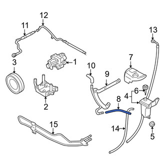 Audi OE - Front Power Steering Hose Adapter