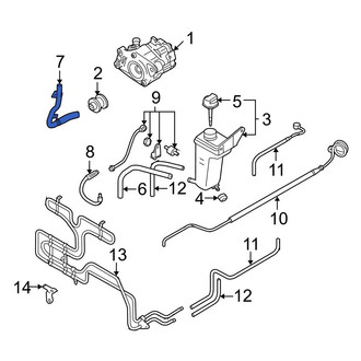 Audi OE - Power Steering Return Hose