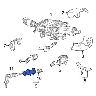 Audi OE - Ignition Lock Housing