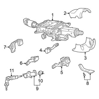 Audi OE - Steering Column - Shroud, Switches & Levers