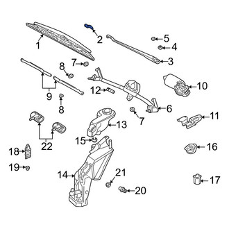 Audi OE - Wiper Blade Clip
