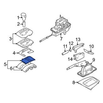 Audi OE - Automatic Transmission Shift Cover Plate