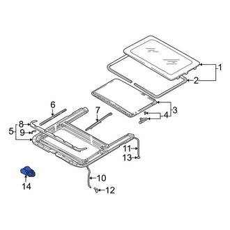 Audi OE - Sunroof Motor