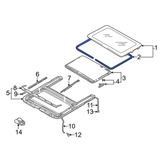 Audi OE - Sunroof Seal