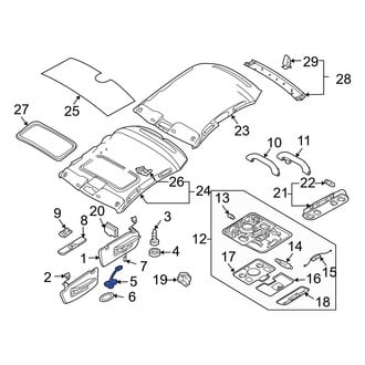 Audi OE - Sun Visor Support