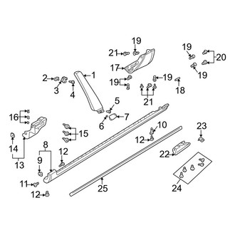 Audi OE - Pillars, Rocker & Floor - Exterior Trim (Sedan)