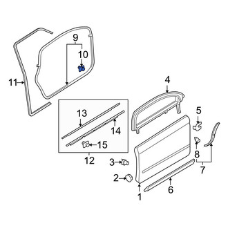Audi OE - Front Door Seal Clip