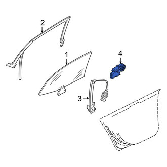 Audi OE - Rear Left Window Motor