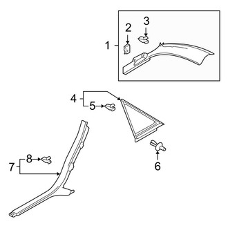 Audi OE - Quarter Panel - Interior Trim (Sedan)