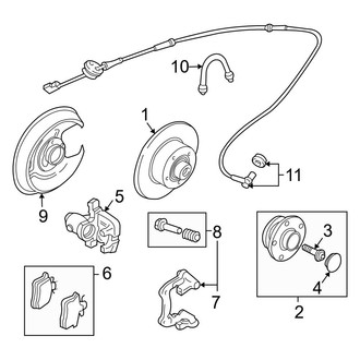 Audi OE - Rear Suspension - Brake Components (Base)