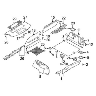 Audi OE - Rear Body & Floor - Interior Trim (Sedan)