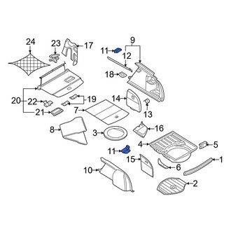 Audi OE - Trunk Trim Panel Clip