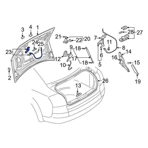 Deck Lid Release Lever