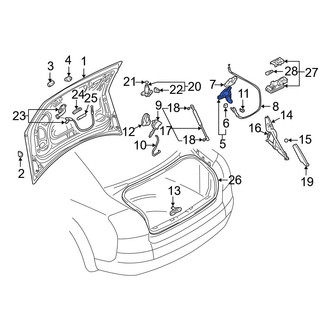 Audi OE - Rear Deck Lid Latch