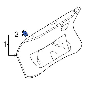 Audi OE - Deck Lid Trim Clip