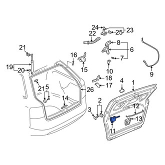 Audi OE - Rear Liftgate Lock Actuator